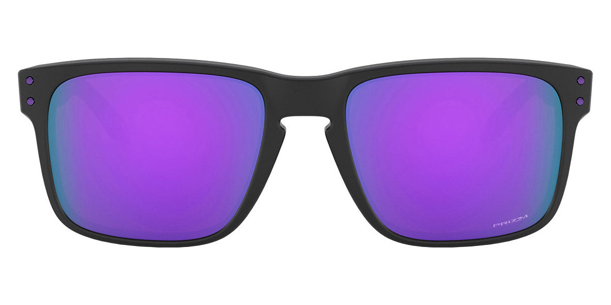 Oakley® OO9102 Holbrook OO9102 9102K6 55 - Matte black/Prizm violet Sunglasses