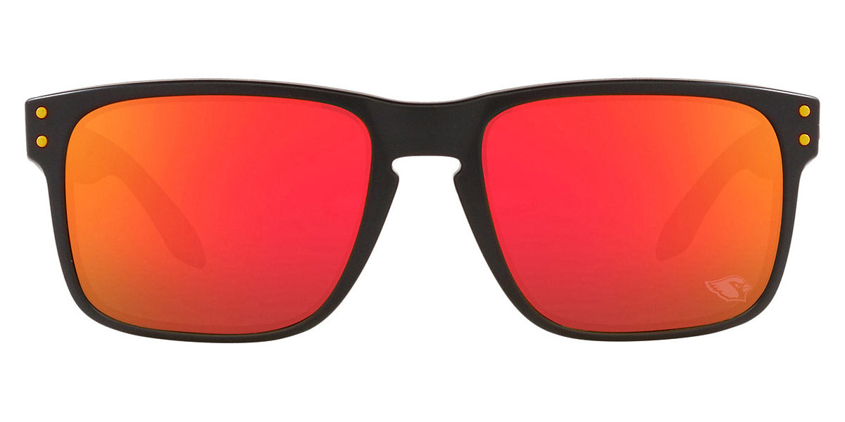 Oakley® OO9102 Holbrook OO9102 9102Q2 55 - Matte black/Prizm ruby (White) Sunglasses