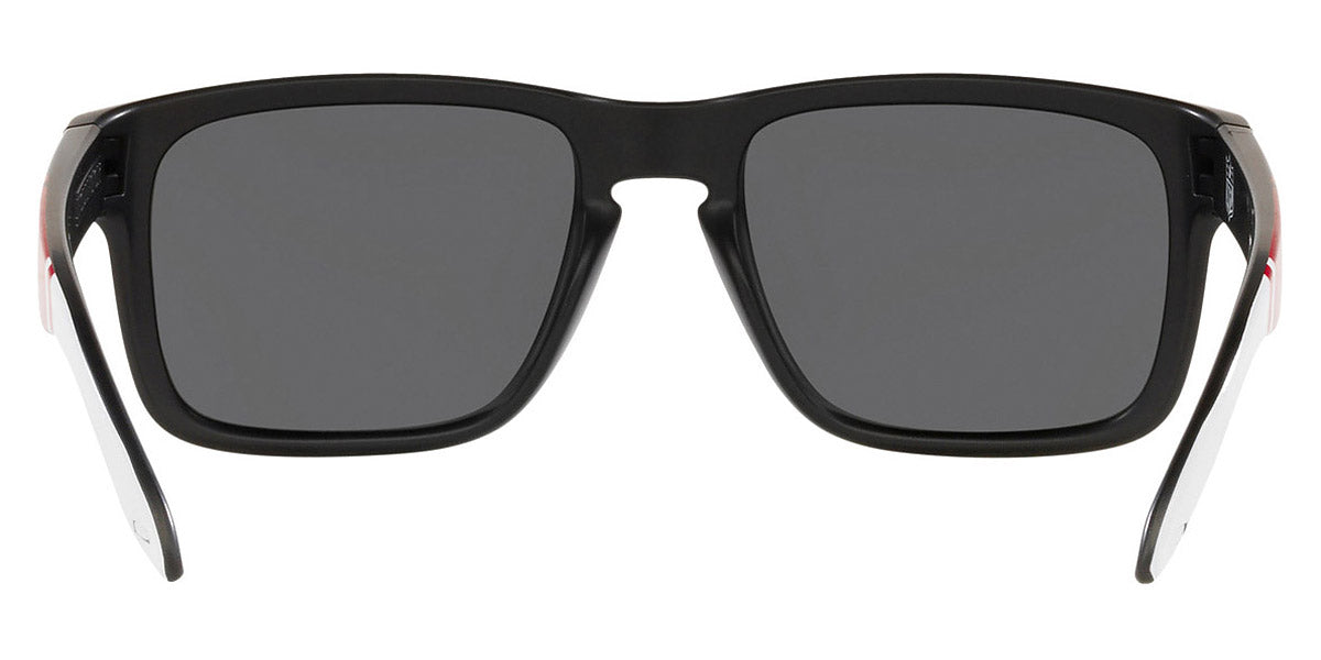 Oakley® OO9102 Holbrook OO9102 9102Q3 55 - Matte black/Prizm black (Red) Sunglasses