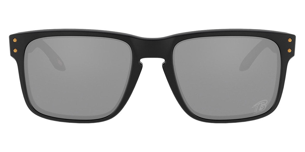 Oakley® OO9102 Holbrook OO9102 9102Q4 55 - Matte black/Prizm black Q4 Sunglasses