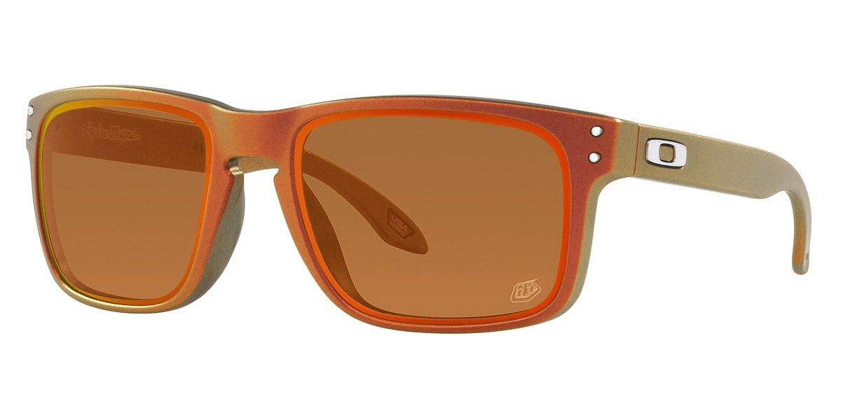 Oakley® OO9102 Holbrook OO9102 9102T5 55 - Troy Lee Designs Red Gold Shift Sunglasses