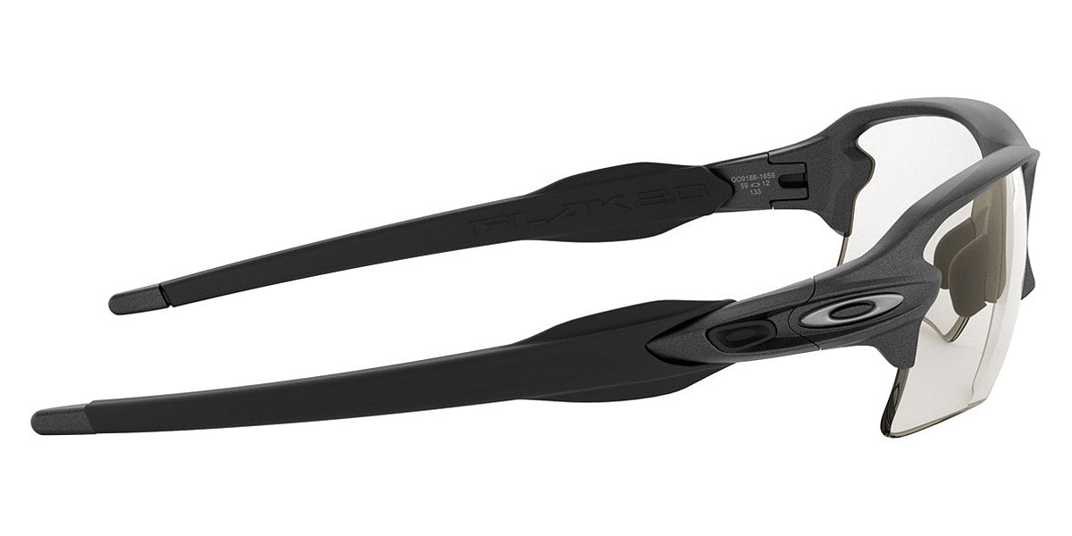 Oakley® OO9188 Flak 2.0 XL OO9188 918816 59 - Steel/Clear to black iridium photochromic Sunglasses