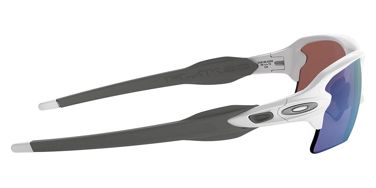 Oakley® OO9188 Flak 2.0 XL OO9188 918882 59 - Polished white/Prizm deep water polarized Sunglasses
