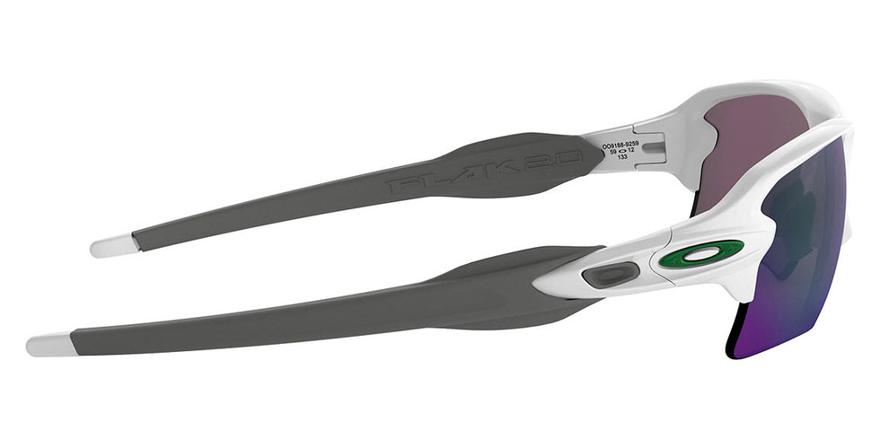 Oakley® OO9188 Flak 2.0 XL OO9188 918892 59 - Polished white/Prizm jade Sunglasses