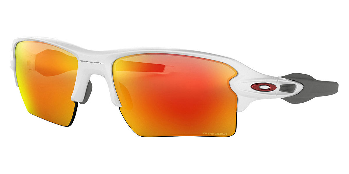 Oakley® OO9188 Flak 2.0 XL OO9188 918893 59 - Polished white/Prizm ruby Sunglasses