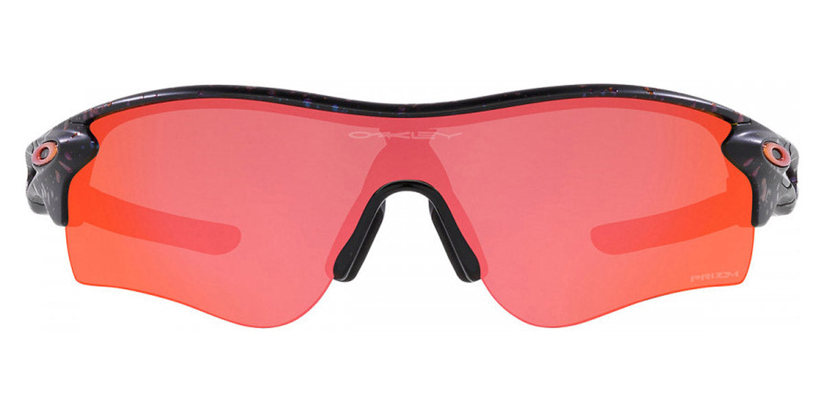 Oakley® OO9206 Radarlock Path (A) OO9206 920691 38 - Matte Green Purple Colorshift Splatter / Prizm Trail Torch Mirrored Sunglasses