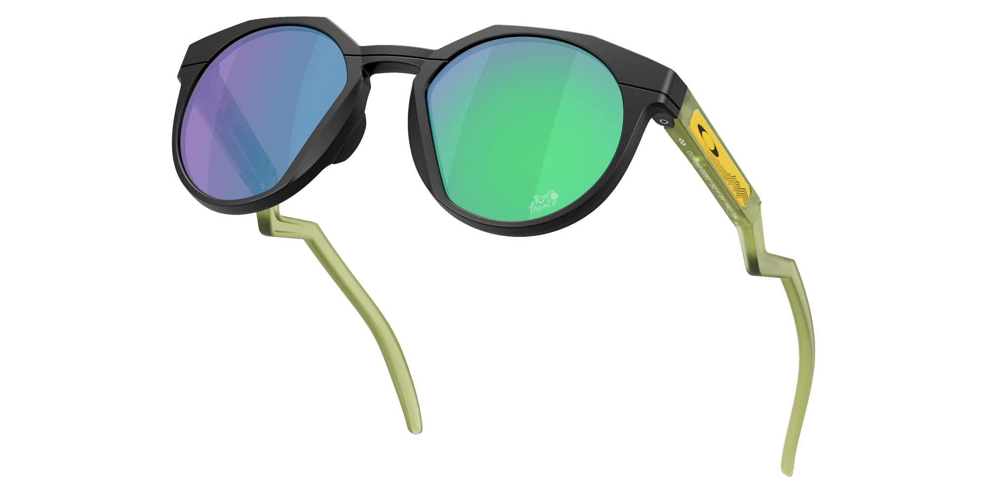 Oakley® OO9242 HSTN OO9242 924222 52 Sunglasses - Matte Black / Prizm Jade Mirrored 924222