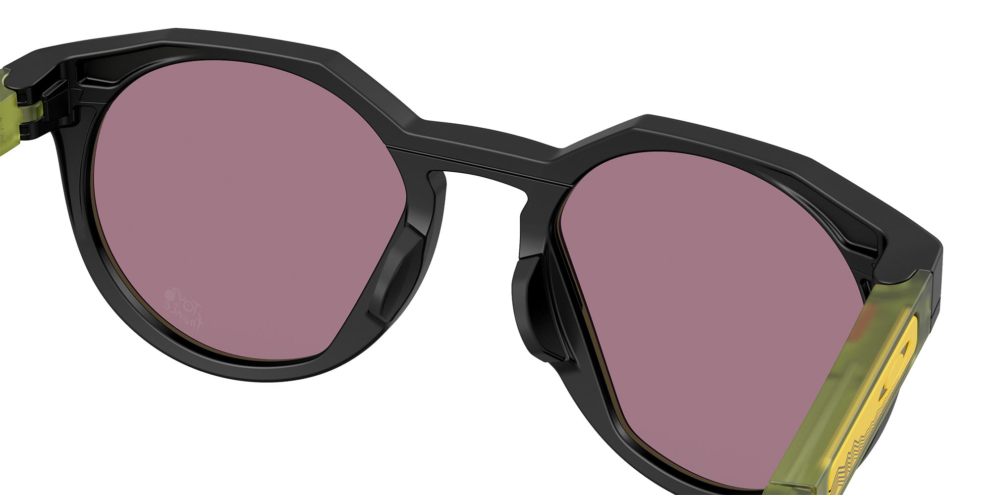 Oakley® OO9242 HSTN OO9242 924222 52 Sunglasses - Matte Black / Prizm Jade Mirrored 924222
