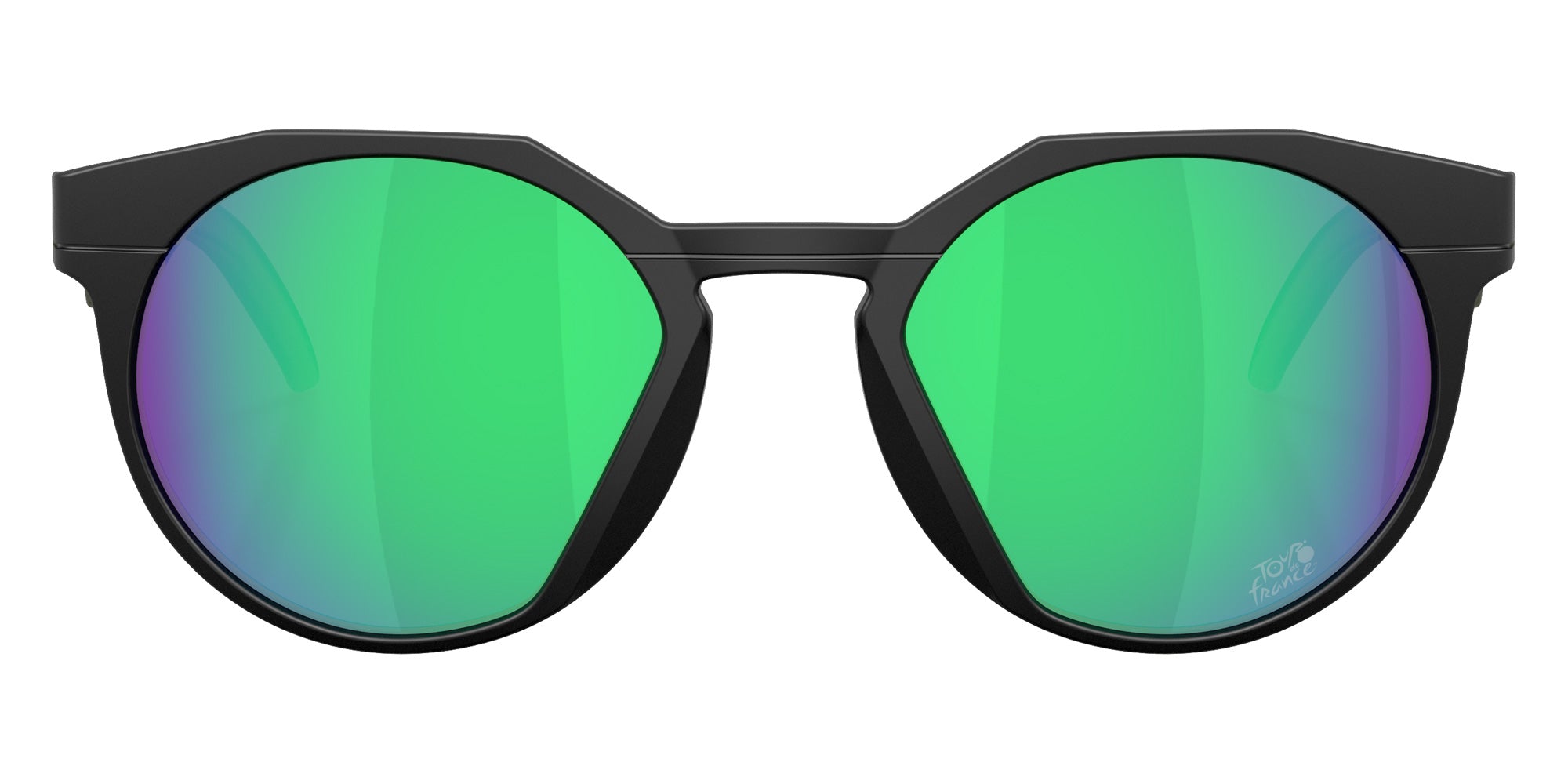 Oakley® OO9242 HSTN OO9242 924222 52 Sunglasses - Matte Black / Prizm Jade Mirrored 924222