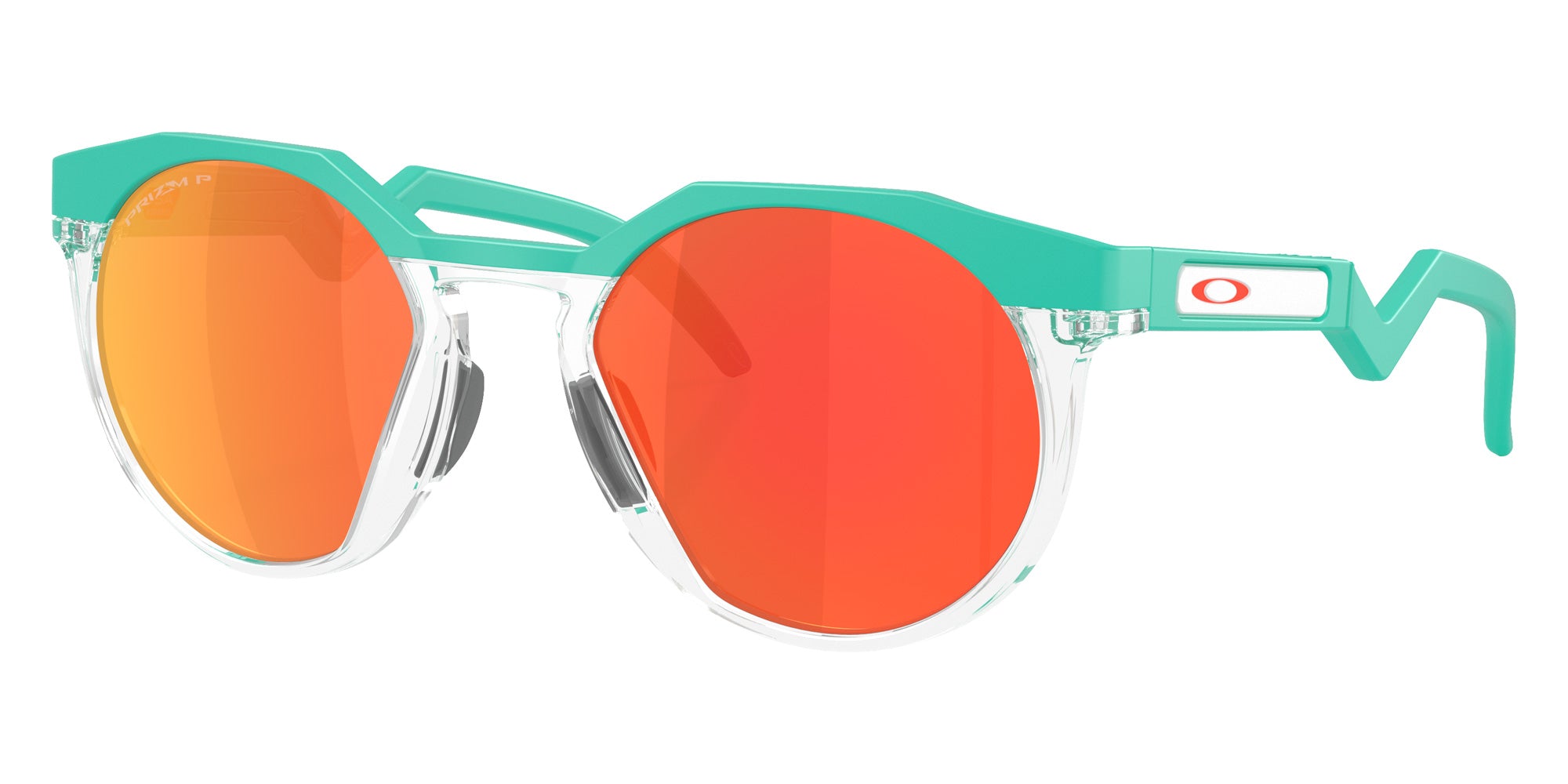 Oakley® OO9242A HSTN A OO9242A 924216 52 Sunglasses - Celeste / Prizm Ruby Polarized Mirrored 924216