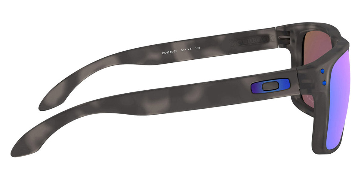 Oakley® OO9244 Holbrook (A) OO9244 924435 56 - Matte Black Tortoise / Prizm Sapphr Iridium Polarized Sunglasses