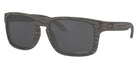 Oakley® OO9244 Holbrook (A) OO9244 924445 56 - Woodgrain / Prizm Black Polarized Sunglasses