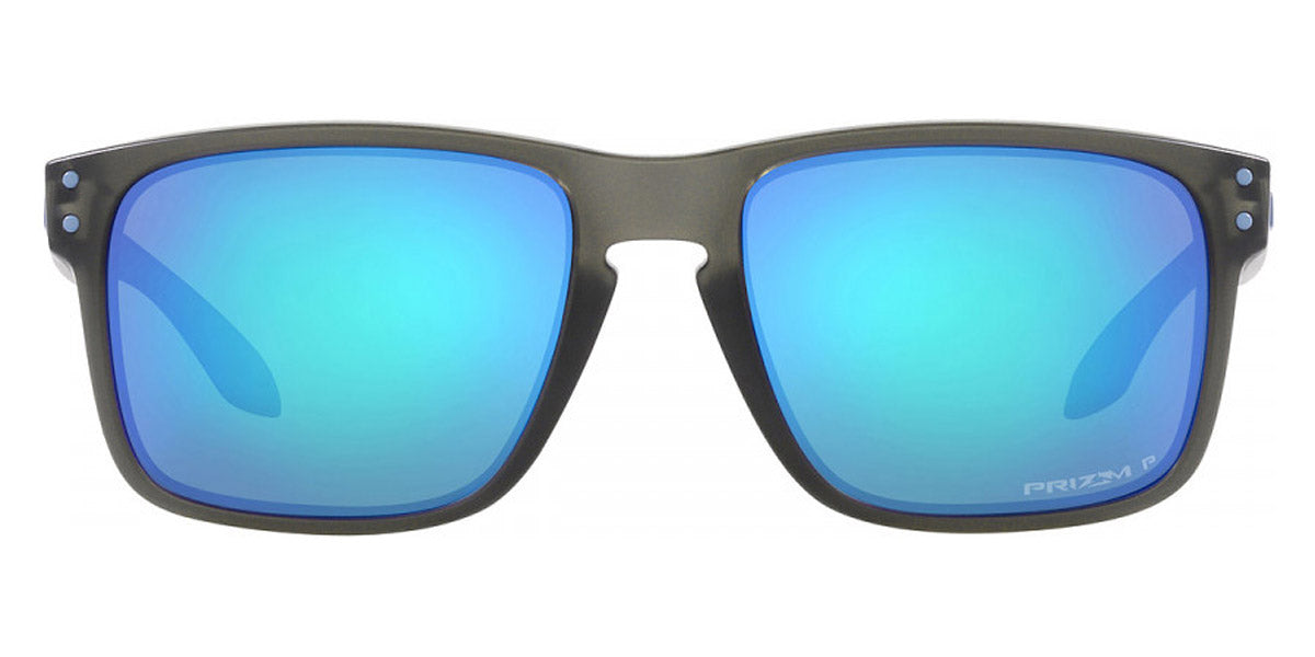 Oakley® OO9244 Holbrook (A) OO9244 924465 56 - Matte Gray Smoke / Prizm Sapphire Polarized Mirrored Sunglasses