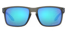 Oakley® OO9244 Holbrook (A) OO9244 924465 56 - Matte Gray Smoke / Prizm Sapphire Polarized Mirrored Sunglasses