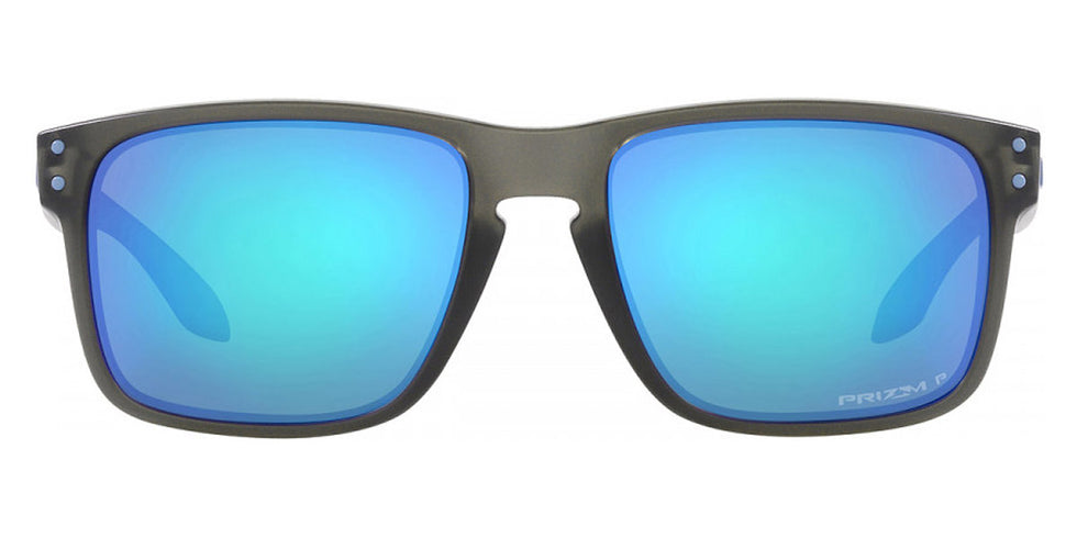 Oakley® OO9244 Holbrook (A) OO9244 924465 56 - Matte Gray Smoke / Prizm Sapphire Polarized Mirrored Sunglasses