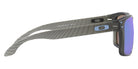 Oakley® OO9244 Holbrook (A) OO9244 924465 56 - Matte Gray Smoke / Prizm Sapphire Polarized Mirrored Sunglasses