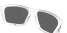 Oakley® OO9244 HOLBROOK (A) OO9244 924484 56 Sunglasses - Matte Clear / Prizm Black Polarized Mirrored 924484