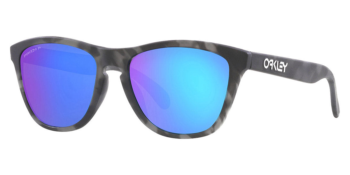 Oakley® OO9245 Frogskins (A) OO9245 9245D8 54 - Matte black tortoise/Prizm sapphire polarized Sunglasses
