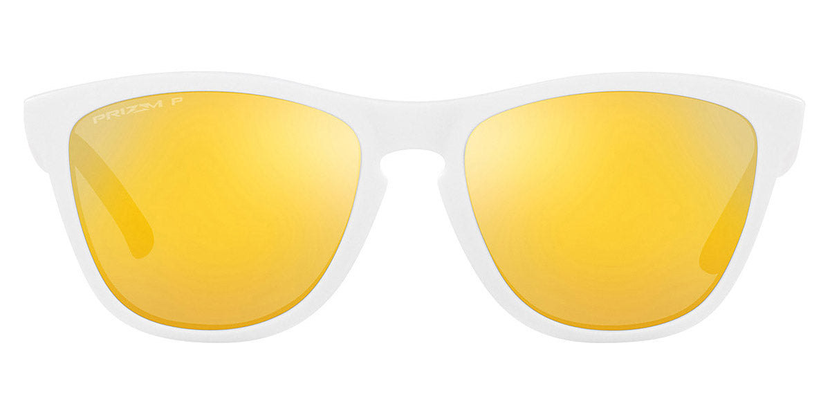 Oakley® OO9245 Frogskins (A) OO9245 9245D9 54 - Matte white/Prizm 24k polarized Sunglasses