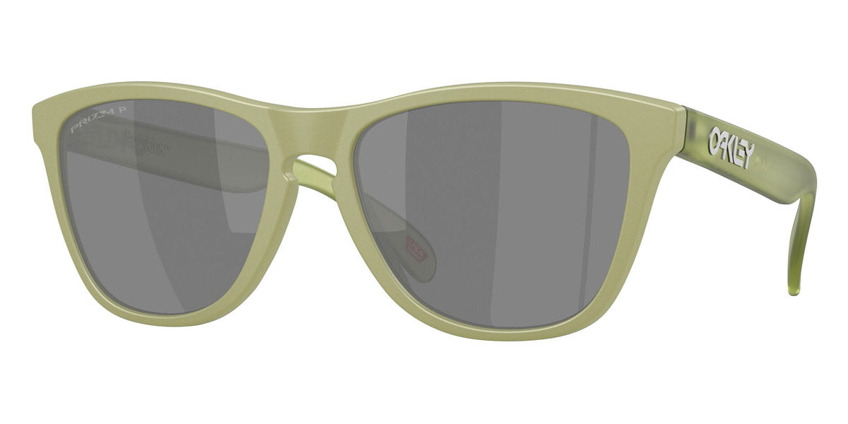 Oakley® OO9245 Frogskins (A) OO9245 9245E9 54 - Matte Fern/Prizm Black Polarized Sunglasses