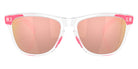 Oakley® OO9245 FROGSKINS (A) OO9245 9245F1 54 Sunglasses - Clear / Prizm Rose Gold Polarized Mirrored 9245F1
