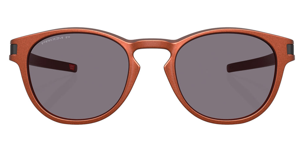 Oakley® OO9265 Latch OO9265 926573 53 - Fire Orange/Prizm Grey Polarized Sunglasses