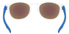 Oakley® OO9265 LATCH OO9265 926576 53 Sunglasses - Matte Clear / Prizm Sapphire Mirrored 926576