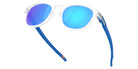 Oakley® OO9265 LATCH OO9265 926576 53 Sunglasses - Matte Clear / Prizm Sapphire Mirrored 926576