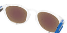 Oakley® OO9265 LATCH OO9265 926576 53 Sunglasses - Matte Clear / Prizm Sapphire Mirrored 926576