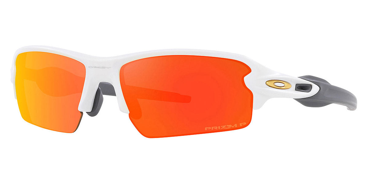 Oakley® OO9271 Flak 2.0 (A) OO9271 927153 61 - Matte white/Prizm ruby polarized Sunglasses
