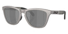 Oakley® OO9284 FROGSKINS RANGE OO9284 928423 55 Sunglasses - Titanium / Prizm Black Polarized Mirrored