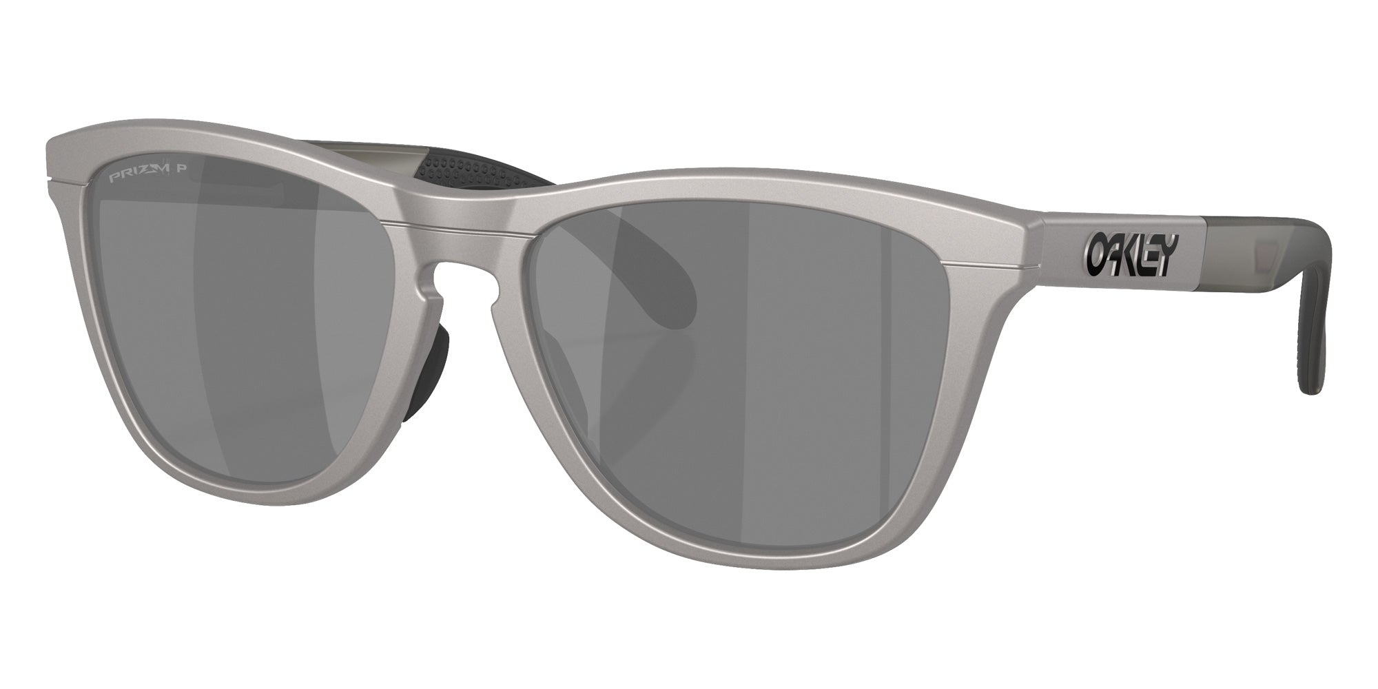 Oakley® OO9284 FROGSKINS RANGE OO9284 928423 55 Sunglasses - Titanium / Prizm Black Polarized Mirrored
