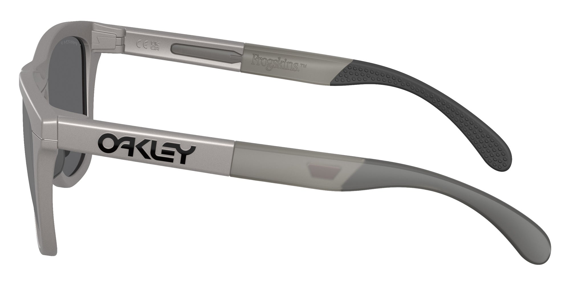 Oakley® OO9284 FROGSKINS RANGE OO9284 928423 55 Sunglasses - Titanium / Prizm Black Polarized Mirrored