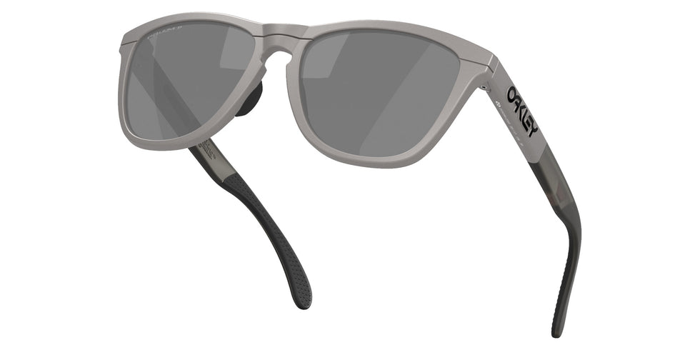 Oakley® OO9284 FROGSKINS RANGE OO9284 928423 55 Sunglasses - Titanium / Prizm Black Polarized Mirrored