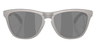 Oakley® OO9284 FROGSKINS RANGE OO9284 928423 55 Sunglasses - Titanium / Prizm Black Polarized Mirrored