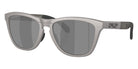 Oakley® OO9284A FROGSKINS RANGE A OO9284A 928415 55 Sunglasses - Titanium / Prizm Black Polarized Mirrored