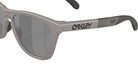 Oakley® OO9284A FROGSKINS RANGE A OO9284A 928415 55 Sunglasses - Titanium / Prizm Black Polarized Mirrored