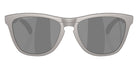 Oakley® OO9284A FROGSKINS RANGE A OO9284A 928415 55 Sunglasses - Titanium / Prizm Black Polarized Mirrored