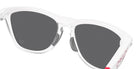 Oakley® OO9289 FROGSKINS HYBRID OO9289 928910 55 Sunglasses - Matte White / Prizm Black Mirrored