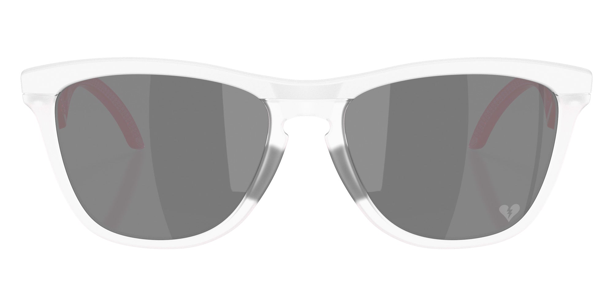 Oakley® OO9289 FROGSKINS HYBRID OO9289 928910 55 Sunglasses - Matte White / Prizm Black Mirrored