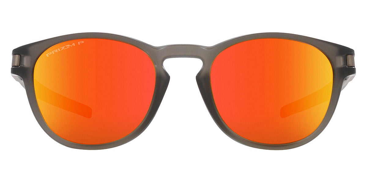 Oakley® OO9349 Latch (A) OO9349 934949 53 - Matte grey smoke/Prizm ruby polarized Sunglasses