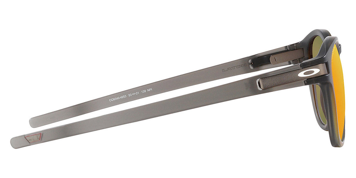 Oakley® OO9349 Latch (A) OO9349 934949 53 - Matte grey smoke/Prizm ruby polarized Sunglasses