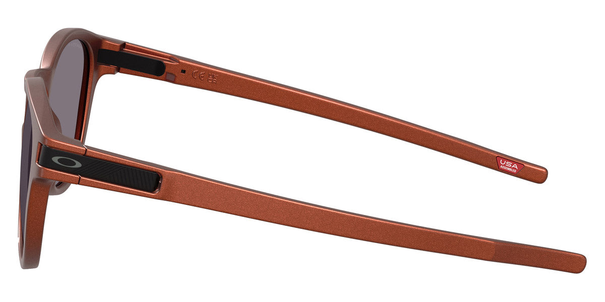 Oakley® OO9349 Latch (A) OO9349 934957 53 - Matte Fire Orange/Prizm Grey Polarized Sunglasses