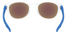 Oakley® OO9349 LATCH (A) OO9349 934958 53 Sunglasses - Matte Clear / Prizm Sapphire Mirrored 934958