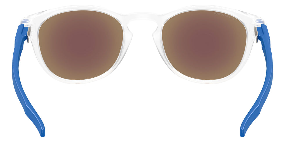 Oakley® OO9349 LATCH (A) OO9349 934958 53 Sunglasses - Matte Clear / Prizm Sapphire Mirrored 934958