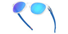 Oakley® OO9349 LATCH (A) OO9349 934958 53 Sunglasses - Matte Clear / Prizm Sapphire Mirrored 934958