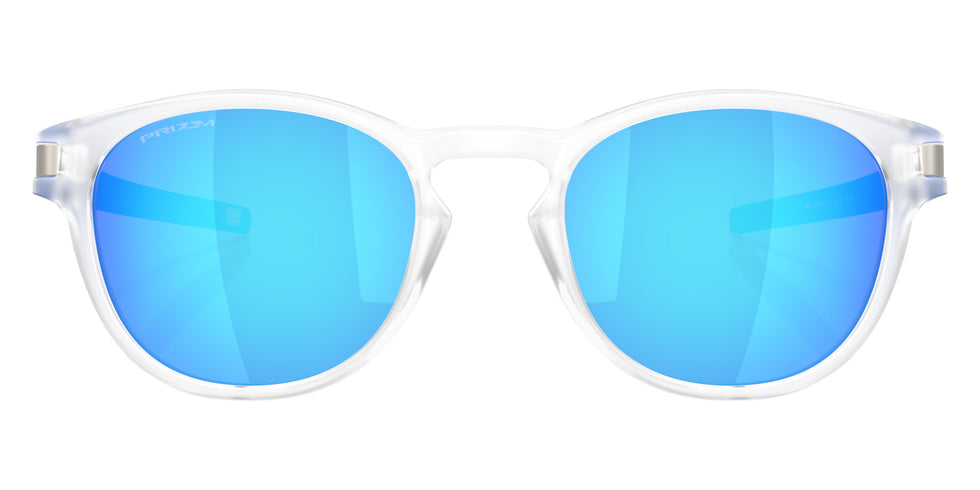 Oakley® OO9349 LATCH (A) OO9349 934958 53 Sunglasses - Matte Clear / Prizm Sapphire Mirrored 934958