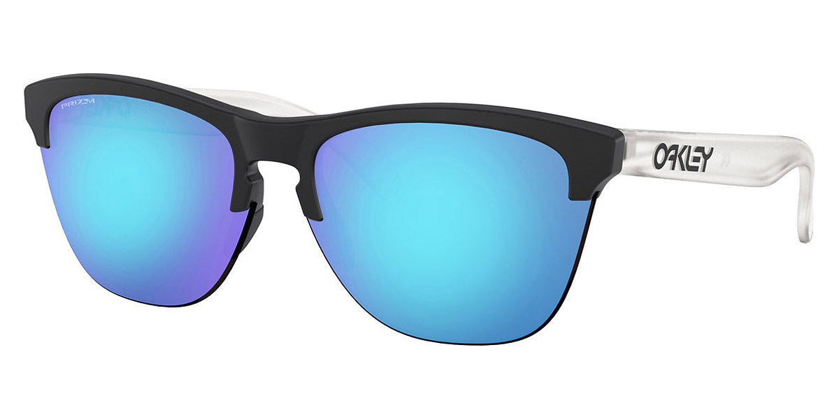 Oakley® OO9374 Frogskins Lite OO9374 937402 63 - Matte black/Prizm sapphire Sunglasses