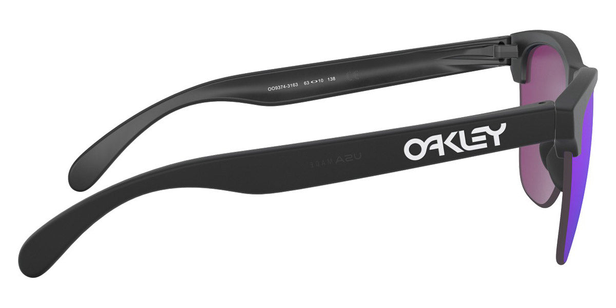 Oakley® OO9374 Frogskins Lite OO9374 937431 63 - Matte Black / Prizm Violet Sunglasses