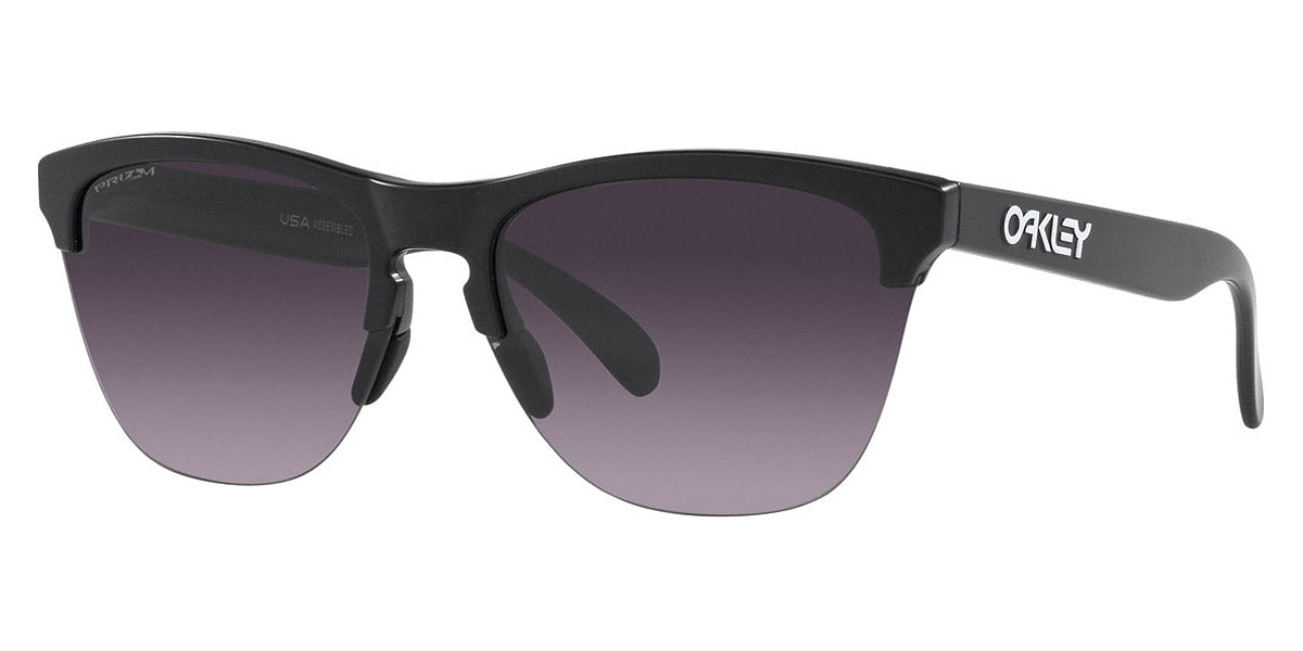Oakley® OO9374 Frogskins Lite OO9374 937449 63 - Matte black/Prizm grey gradient Sunglasses